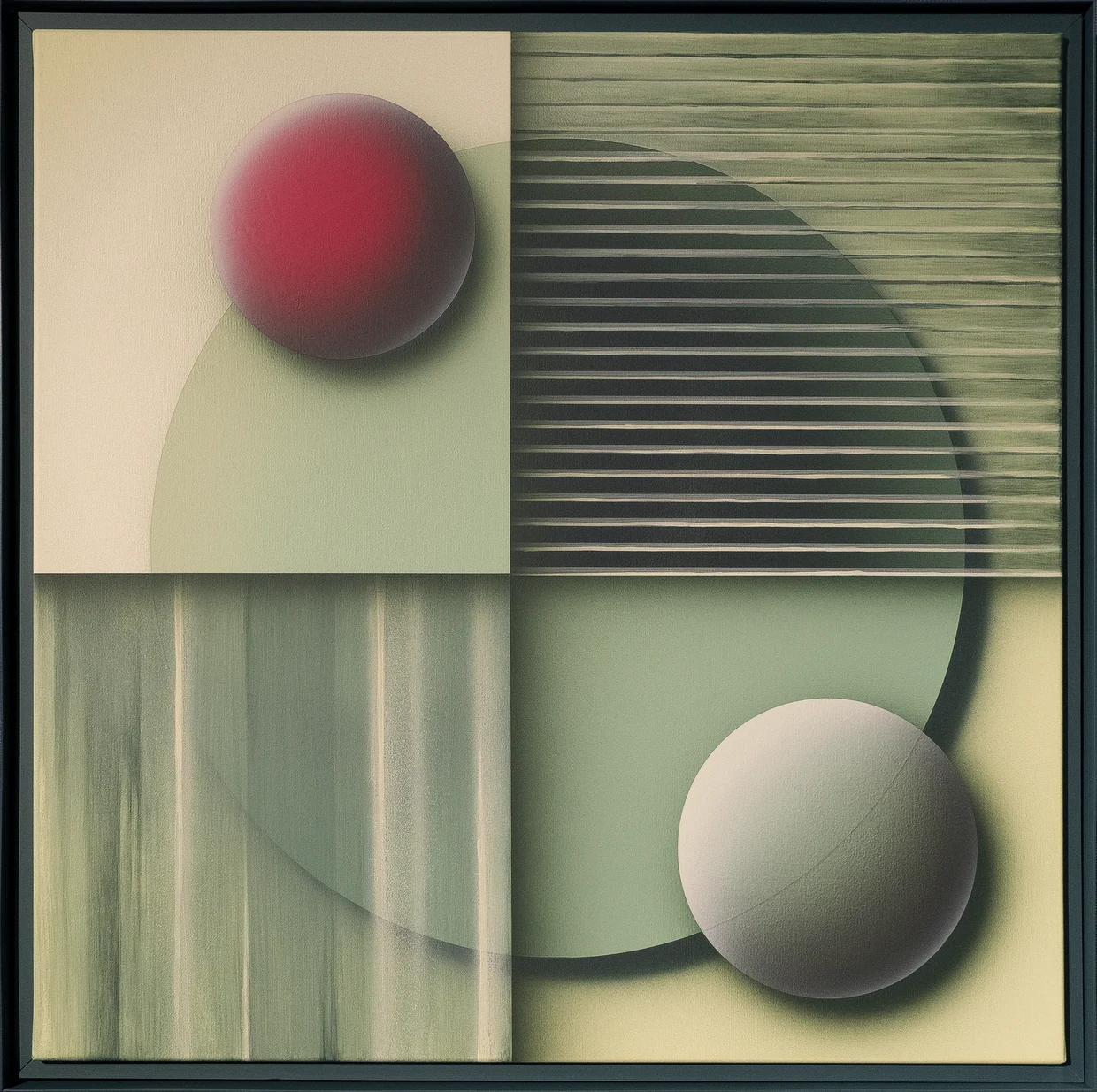 Pi Square Human Relationships painting defining boundary, separation, and visual relation
